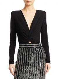 Amen Twist-Front Jersey Bodysuit at Saks Fifth Avenue