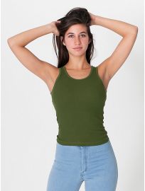 American Apparel 2x1 Rib U-Neck Tank at American Apparel