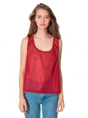 American Apparel Big Mesh Tank in Cardinal at Amazon