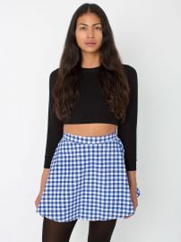 American Apparel Gingham Corduroy Circle Skirt at American Apparel