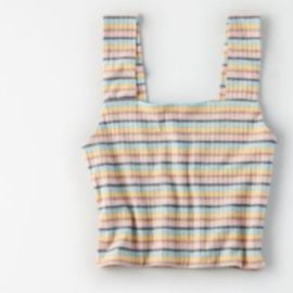 American Eagle Outfitters Tops Cropped American Eagle Colorful Stripped Tank Top Poshmark at Poshmark