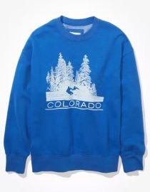 American Eagle Super Soft Colorado Graphic Sweatshirt at American Eagle