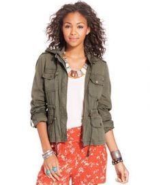 American Rag Hooded Cargo Jacket - Juniors Jackets and Vests - Macys at Macys