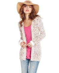 American Rag Long-Sleeve Marled-Knit Cardigan - Juniors Sweaters - Macys at Macys