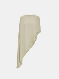 Amia Asymmetric Satin Blouse, Pearl at Source Unknown