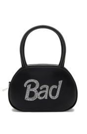 Amina Muaddi Amini Baddie Lambskin Leather Top Handle Bag at Nordstrom