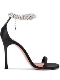 Amina Muaddi Iman 105mm Satin Sandals - at Farfetch