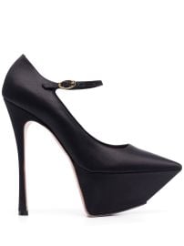 Amina Muaddi Pointed 150mm Platform Pumps Black at Farfetch