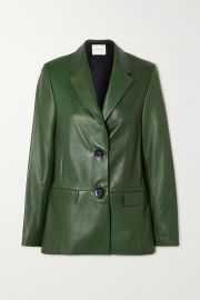 Amina leather blazer at Net a Porter