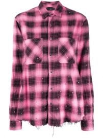 Amiri Embellished Plaid Shirt - Farfetch at Farfetch