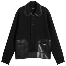 Amiri Leather Patch MA Cardigan at END.