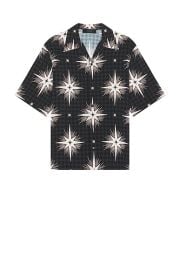 Amiri Starburst Camp Shirt in Black FWRD at FWRD