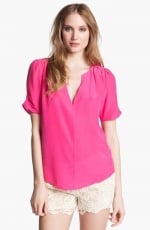 Amone blouse by Joie in Bright Fuchsia at Nordstrom