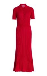 Amor Knit Midi Dress in Scarlet Red Cashmere Silk Gabriela Hearst at Gabriela Hearst