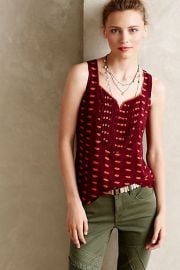 Amory Tank in Red at Anthropologie