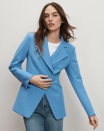 Amos Dickey Jacket in Blue Jasper at Veronica Beard