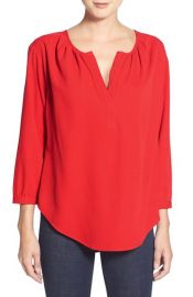 Amour Vertand160and39Madisonand39 Split Neck Silkand160Blouse at Nordstrom