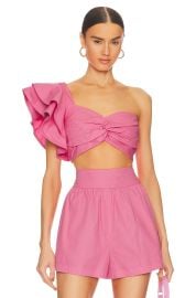 Amur Zeha One Shoulder Bra Top at Revolve