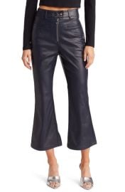 Amy Lynn Faux Leather Crop Trousers at Nordstrom