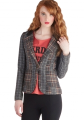 An Edge Above the Class Blazer at ModCloth