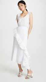 Anais Jourden Layered Slip Dress with Ruffles at Shopbop