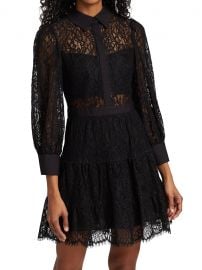 Anaya Tiered Lace Short Dress at Saks Fifth Avenue