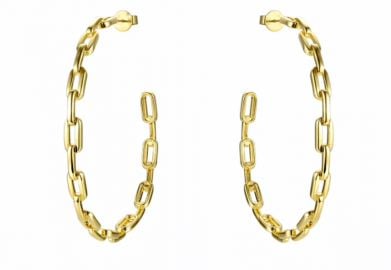 Anchor Chain Hoops by Accessory Concierge at Accessory Concierge