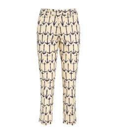 Anchor print trousers at Harrods