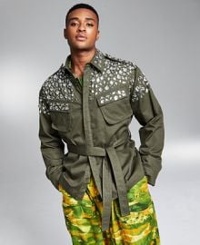 And Now This 531 by JEacuteROcircME LAMAAR Mens Crystal Embellished Military Jacket Created for Macys - Macys at Macys