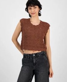 And Now This Womens Crewneck Scalloped Sweater Vest - Macys at Macys