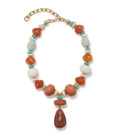 Andamento Necklace in Mandarina at Lizzie Fortunato