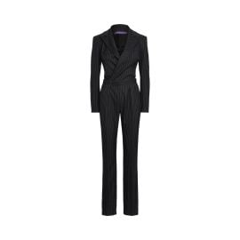 Anders Pinstripe Wool Twill Jumpsuit at Ralph Lauren