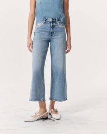 Andi Embellished Ankle-Length Wide-Leg Jeans - Pacific With Jewel rag amp bone at Rag & Bone