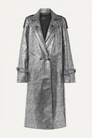 Andi Metallic Tweed Long Coat by RtA at Net A Porter