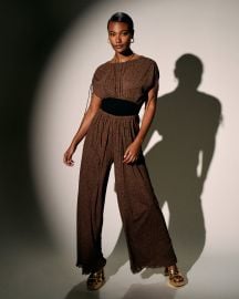 Andra Mesh Jumpsuit Diane von Furstenberg at DVF