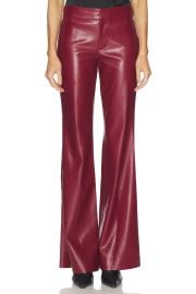 Andrew Faux Leather Midrise Bootcut Slim Pant at Revolve