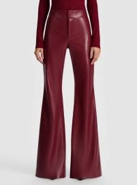 Andrew Vegan Pant In Oxblood Alice Olivia at Alice + Olivia