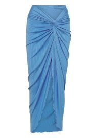 Andros Sarong - Dream Blue Wide Rib Monday Swimwear at Monday Swimwear