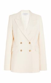 Angela Blazer in Ivory Wool Gabriela Hearst at Gabriela Hearst