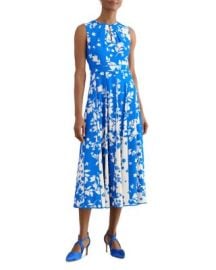 Angelica Floral Keyhole Neck Midi Dress at Bloomingdales