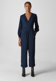 Animal Jacquard Wrap Jumpsuit by Whistles at Whistles