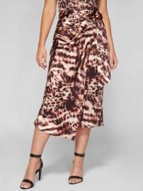 Animal Magic Wrap Skirt at Guess