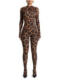 Animal Print Closed Toe Jumpsuit at Nordstrom