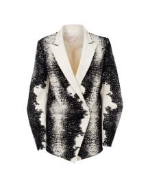 Animalier Print Double-Breasted Jacket  at Genny