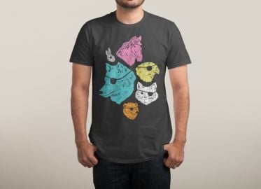 Animals with eyepatches tee at Threadless