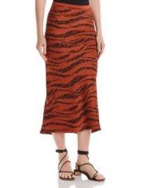 Anine Bing Bar Animal-Printed Silk Skirt Women - Bloomingdale s at Bloomingdales