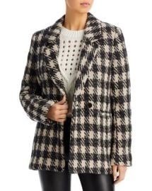 Anine Bing Diana Buffalo Check Blazer Bloomingdales at Bloomingdales