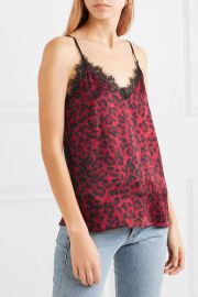 Anine Bing Leopard Trim Cami at Anine Bing