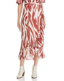 Anine Bing Lucky Zebra-Print Wrap Skirt Women - Bloomingdale s at Bloomingdales