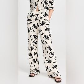 Anine Bing Pants amp Jumpsuits Anine Bing Owen Pants Tropical Leaf Print New Poshmark at Poshmark